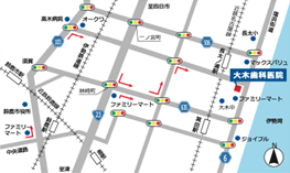 大木歯科医院鈴鹿地図